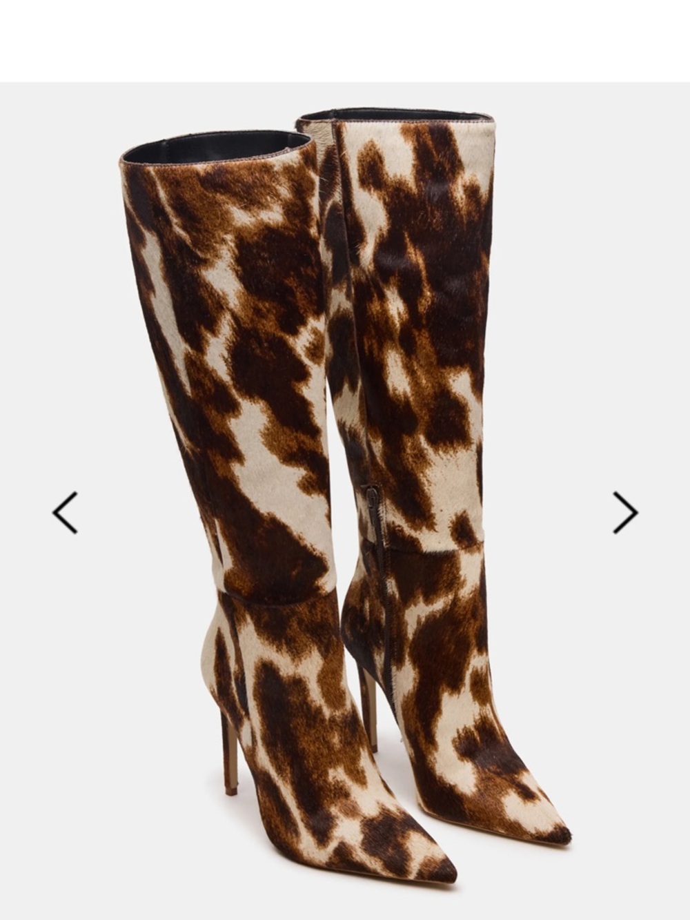 Steve Madden Nitro Cow-Print Boots